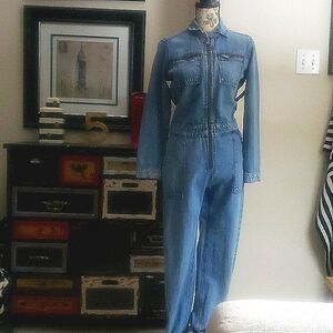 Blue jean jumpsuit